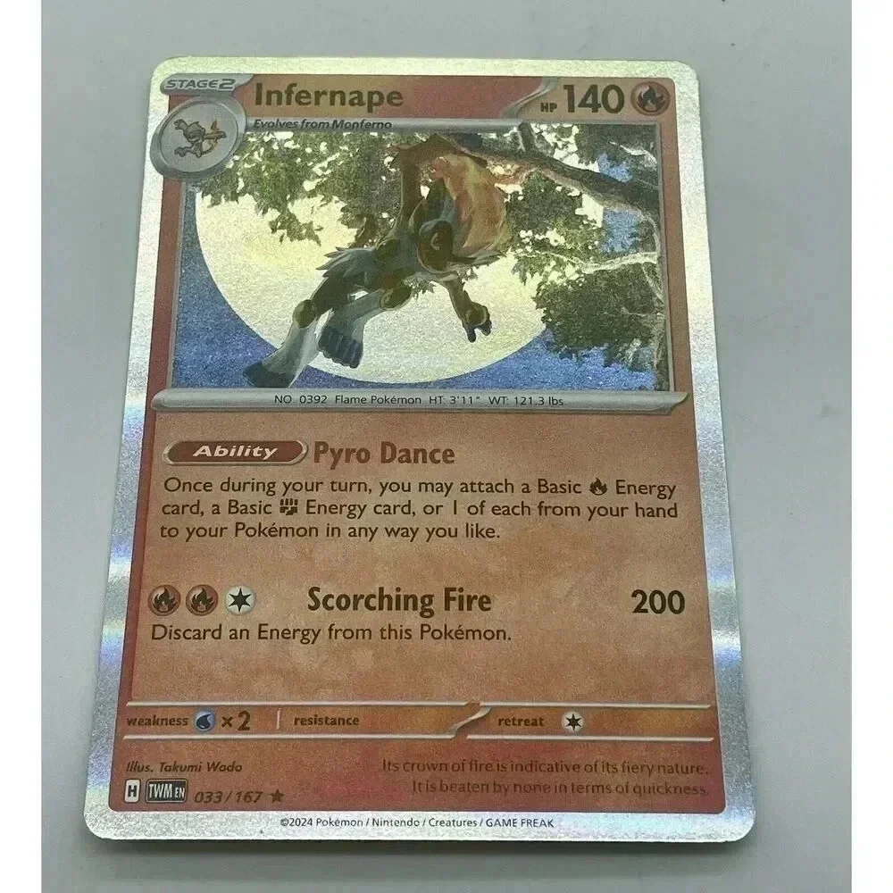 Infernape 033/167 Twilight Masquerade Rare Pokemon‎ TCG Holo Mint Unplayed